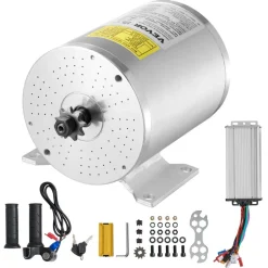 VEVOR 2000W Electric Brushless DC Motor Kit - 48V 4300rpm Motor with Upgraded Speed Controller and Throttle Grip Kit for Go Karts E-Bike Motorcycle Scooter DIY