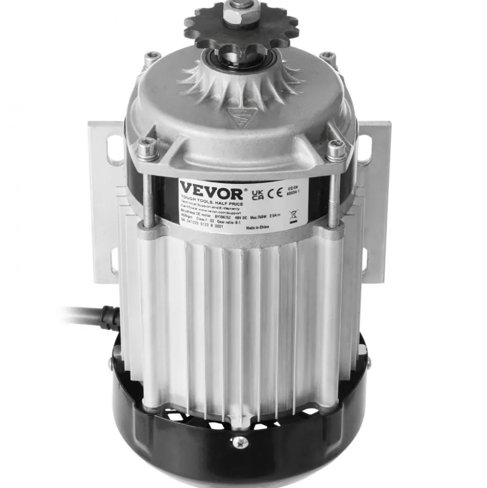VEVOR 750W Electric Brushless DC Motor Kit - 48V 2700rpm Motor with Upgraded Speed Controller for Go Karts E-Bike Motorcycle Scooter