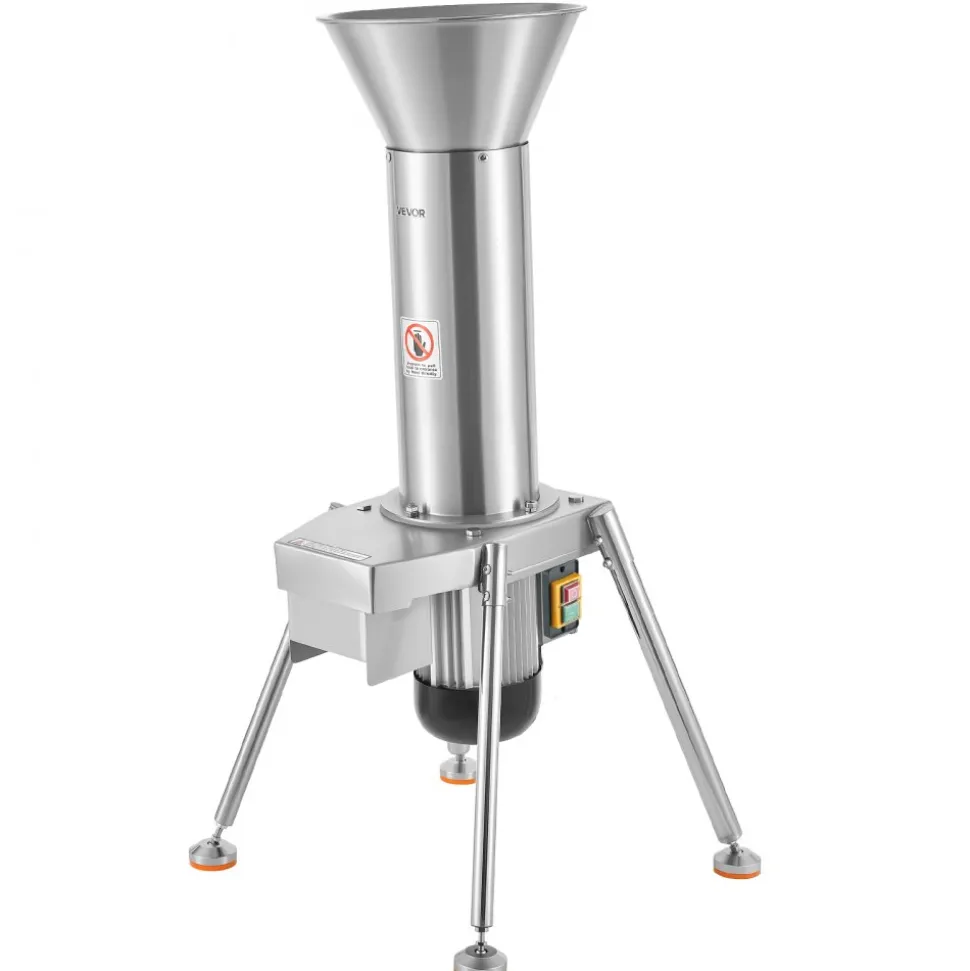 VEVOR 1100W Electric Fruit Apple Crusher, SUS304 Freestanding Crushing Machine, Grinds Whole Apples Up to 3.15" Dia, 164 KG/H Capacity, Cider Press for Apples, Pears, Pineapple, Guava, Carrot, Potato
