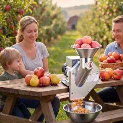 VEVOR 550W Electric Fruit Apple Crusher, SUS304 Desktop Crushing Machine, Grinds Whole Apples Up to 2.76