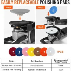 VEVOR Wet Polisher 800W, 4
