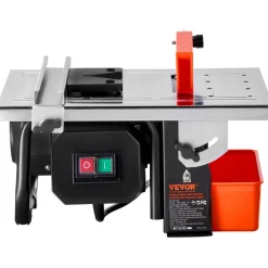VEVOR Wet Tile Saw, 7-inch 65Mn Steel Blade, 3500 RPM Induction Motor, Tile Cutter Wet Saw with Water Reservoir, 0-45 Degrees Miter Angle for Cutting Tiles and Stones, for DIY Enthusiasts