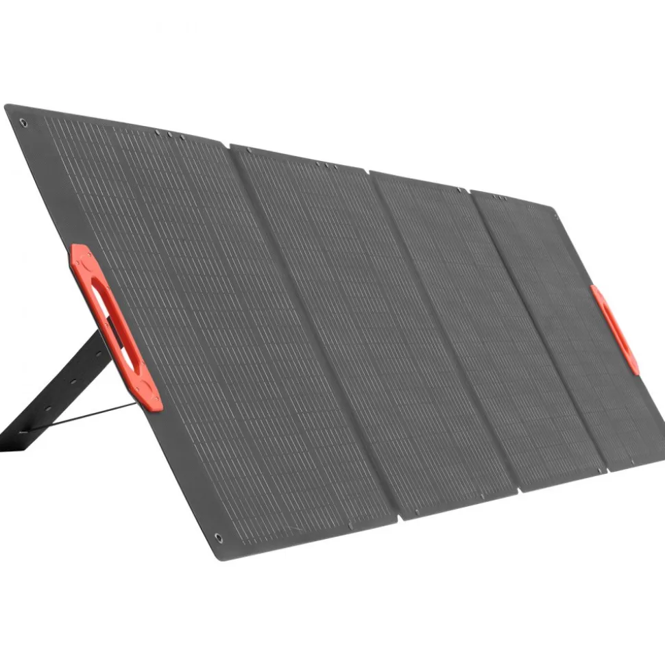 VEVOR 300W Foldable Monocrystalline Solar Panel, 23% High-Efficiency Portable Mono Solar Panel Charger with MC4 Output & 10-in-1 DC Adapters, IP67 Waterproof for Power Stations, Camping, Hiking Trips