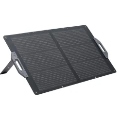VEVOR 100W Foldable Solar Panel, 24% High-Efficiency Portable Monocrystalline Solar Panel Charger with MC4 Output, USB-A, Type-C & DC Ports, IP65 Waterproof for Power Stations, Camping, Hiking Trips