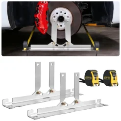 VEVOR Wheel Alignment Tool, 2 PCS Stainless Steel Heavy Duty Toe Alignment Plates with 2 Measuring Tapes, Accurate Automotive Wheel Tools for Home Use, Compatible with Cars, Trucks, SUVs, and Vehicle
