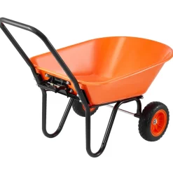 VEVOR Wheelbarrow Cart, 5 Cu. Ft. Load & 397 lbs Capacity, 2 Wheels Garden Dump Cart, Garden Wagon with Handle & 10