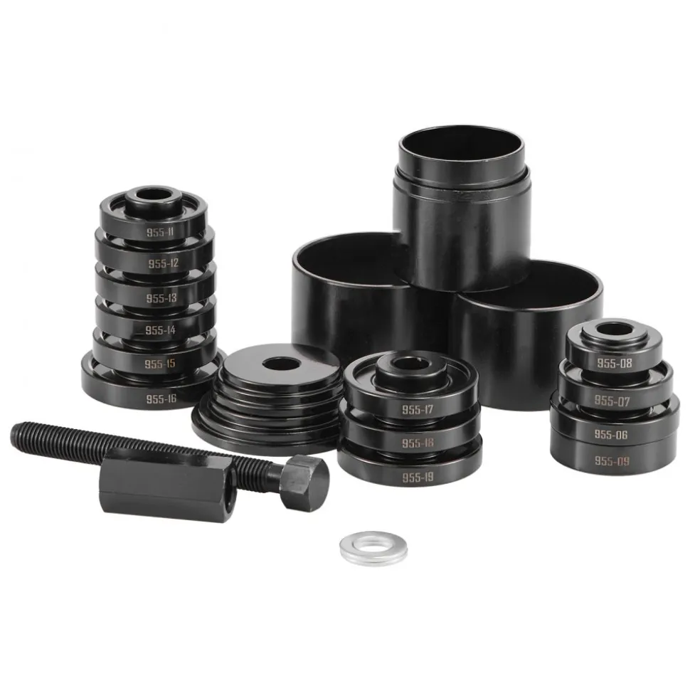 VEVOR Wheel Bearing Press Kit, 23 PCS FWD Bearing Puller Tools, for Front Wheel Drive Bearing Removal and Installation, Wheel Bearing Tool with Sliding Screw, Bushings, Sleeve Plates, Storage Case