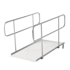 VEVOR Wheelchair Ramp with Handrails, 71.1 x 32.7 in, Heavy Duty Wide Aluminum Wheelchair Ramp with Adjustable Legs, 1000 lbs Capacity, Portable Threshold Ramps for Home Steps, Stairs, Doorways, Curbs