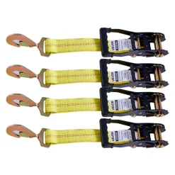 VEVOR Wheel Chock Tie-Down Kit, Axle Type Trailer Tie Down Strap, Car Tie Down Kit with Break Strength 10009 lbs, Working Load 3333 lbs, Trailer Ratchet Strap for ATV, UTV, & Heavy-Duty Pickup Trucks