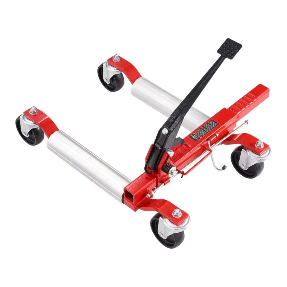 VEVOR Wheel Dolly, Max Capacity 1500 Lbs Car Dolly, Car Jack Dolly Lifter with Wheels, Heavy Duty Vehicle Positioning Ratchet Tire Jack, for Vehicle Car Auto Repair Moving, Set of 2