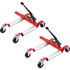 VEVOR Wheel Dolly, Max Capacity 1500 Lbs Car Dolly, Car Jack Dolly Lifter with Wheels, Heavy Duty Vehicle Positioning Ratchet Tire Jack, for Vehicle Car Auto Repair Moving, Set of 2