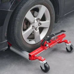 VEVOR Wheel Dolly, Max Capacity 1500 Lbs Car Dolly, Car Jack Dolly Lifter with Wheels, Heavy Duty Vehicle Positioning Ratchet Tire Jack, for Vehicle Car Auto Repair Moving, Set of 2