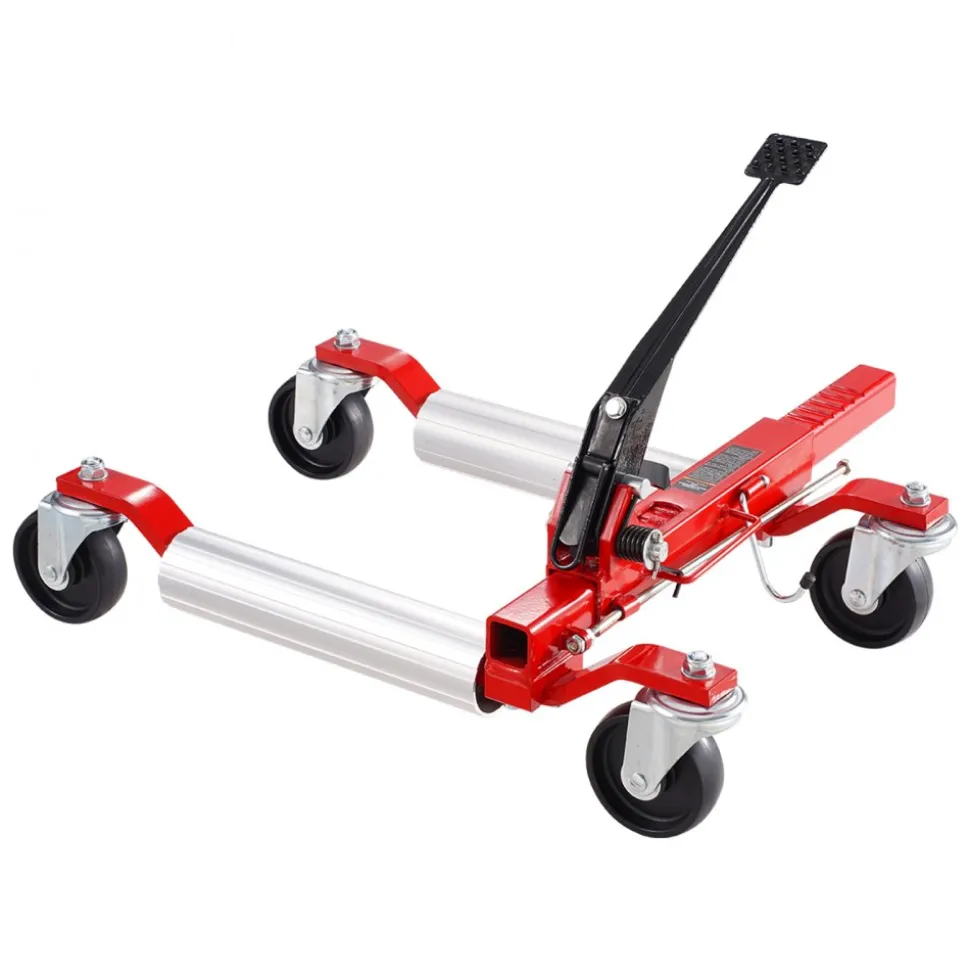 VEVOR Wheel Dolly, Max Capacity 1500 Lbs Car Dolly, Car Jack Dolly Lifter with Wheels, Heavy Duty Vehicle Positioning Ratchet Tire Jack, for Vehicle Car Auto Repair Moving, Set of 2