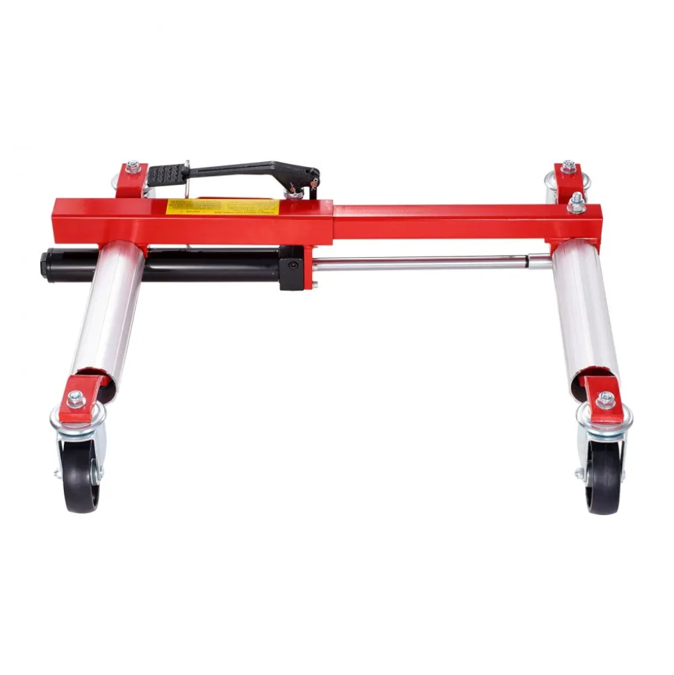 VEVOR Wheel Dolly, Max Capacity 1500 Lbs Car Dolly, Car Jack Dolly Lifter with 360° Rotatable Wheels, Heavy Duty Vehicle Positioning Hydraulic Tire Jack, for Vehicle Car Auto Repair Moving, Set of 4