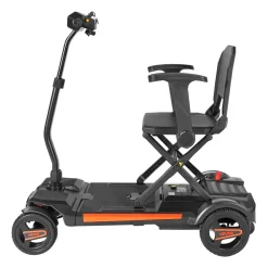 VEVOR 4-Wheel Electric Mobility Scooter for Adults & Seniors, Integrated Foldable Mobility Scooter with 9.3 Miles Long Range, All Terrain Travel Wheelchair with 9° Climbing Capacity & 265LBS Loading
