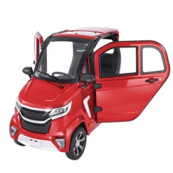 VEVOR 4-Wheel Enclosed Mobility Scooter for Seniors Adults, 660lbs Capacity, 3-Seater 2000W Electric Recreational Mobility Scooter 45 Miles Long Range, Remote Unlock, All-Terrain for Touring Shopping