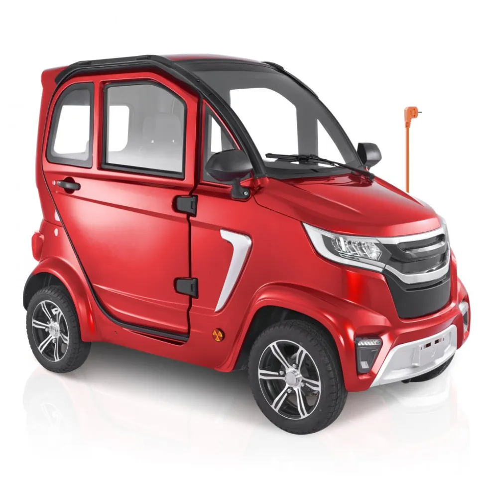 VEVOR 4-Wheel Enclosed Mobility Scooter for Seniors Adults, 660lbs Capacity, 3-Seater 2000W Electric Recreational Mobility Scooter 45 Miles Long Range, Remote Unlock, All-Terrain for Touring Shopping