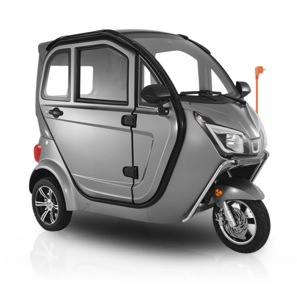 VEVOR 3-Wheel Enclosed Mobility Scooter for Seniors Adults, 650lbs Capacity, 3-Seater 1500W Electric Recreational Mobility Scooter 37 Miles Long Range, Remote Unlock, All-Terrain for Shopping Touring