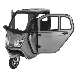 VEVOR 3-Wheel Enclosed Mobility Scooter for Seniors Adults, 650lbs Capacity, 3-Seater 1500W Electric Recreational Mobility Scooter 37 Miles Long Range, Remote Unlock, All-Terrain for Shopping Touring
