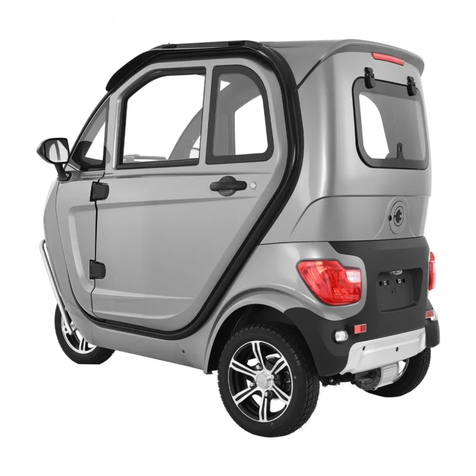 VEVOR 3-Wheel Enclosed Mobility Scooter for Seniors Adults, 650lbs Capacity, 3-Seater 1500W Electric Recreational Mobility Scooter 37 Miles Long Range, Remote Unlock, All-Terrain for Shopping Touring