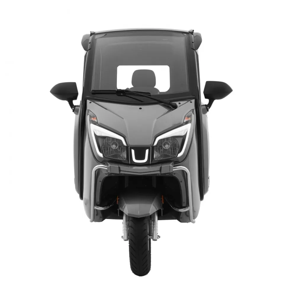 VEVOR 3-Wheel Enclosed Mobility Scooter for Seniors Adults, 650lbs Capacity, 3-Seater 1500W Electric Recreational Mobility Scooter 37 Miles Long Range, Remote Unlock, All-Terrain for Shopping Touring