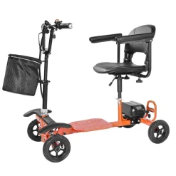 VEVOR 4-Wheel Folding Mobility Scooter for Adults & Seniors, 265LBS Loading Electric Mobility Scooter, All-Terrain Travel Wheelchair with 48V Lithium Battery, 8