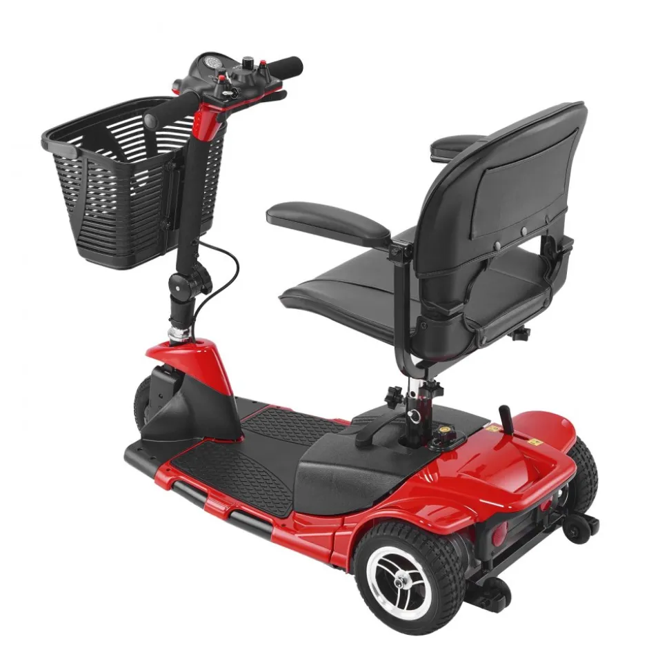 VEVOR 3 Wheel Folding Mobility Scooter for Adults & Seniors, Heavy-Duty Electric Powered Mobility Scooter & 12 Mile Long Range, All Terrain Travel Wheelchair with 9° Climbing Capacity, 265lb Capacity