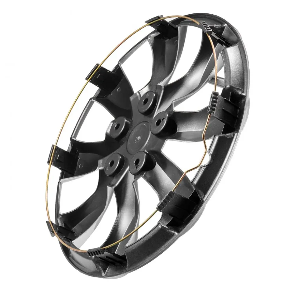 VEVOR Wheel Rim Cover Hubcaps, 16 in Diameter, Sturdy & Durable Scratch-Resistant Hubcap with Snap & Valve Nozzle Hole, ABS & PC Hubcap with High Rigidity & Less Wind Drag, Fits for All Weather Use