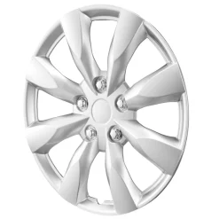 VEVOR Wheel Rim Cover Hubcaps, 16 in Diameter, Sturdy & Durable Scratch-Resistant Hubcap with Snap & Valve Nozzle Hole, ABS & PC Hubcap with High Rigidity & Less Wind Drag, Fits for All Weather Use