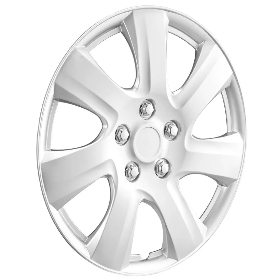 VEVOR Wheel Rim Cover Hubcaps, 16 in Diameter, Sturdy & Durable Scratch-Resistant Hubcap with Snap & Valve Nozzle Hole, ABS & PC Hubcap with High Rigidity & Less Wind Drag, Fits for All Weather Use