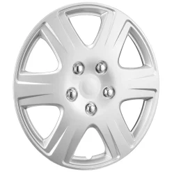 VEVOR Wheel Rim Cover Hubcaps, 15 in Diameter, Sturdy & Durable Scratch-Resistant Hubcap with Snap & Valve Nozzle Hole, ABS & PC Hubcap with High Rigidity & Less Wind Drag, Fits for All Weather Use