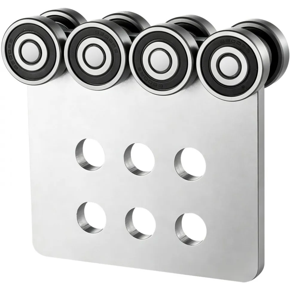 VEVOR 8 Wheel Trolley Assembly Rollers, 4 Pcs 3000 lbs Load, Dual Bearing Trolley Assembly for 1-5/8" Wide and All 1-5/8" or Taller Strut Channel, Heavy Duty Sliding Track System for Warehouse Garage