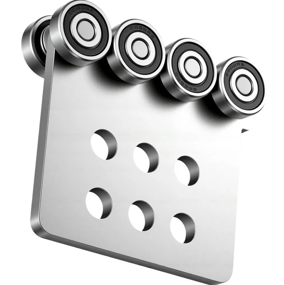 VEVOR 8 Wheel Trolley Assembly Rollers, 4 Pcs 3000 lbs Load, Dual Bearing Trolley Assembly for 1-5/8" Wide and All 1-5/8" or Taller Strut Channel, Heavy Duty Sliding Track System for Warehouse Garage