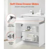 VEVOR White Shaker Base Cabinet with Drawer, 36-Inch Unassembled Drawer Base Cabinet, 36" W x 24" D x 34.5" H Ready to Assemble Cabinet with Soft-Close Doors and Adjustable Shelf, for Home Office