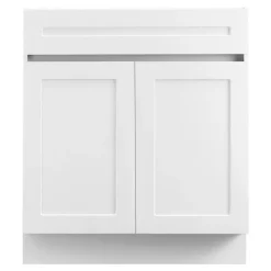 VEVOR White Shaker Base Cabinet with Drawer, 36-Inch Unassembled Drawer Base Cabinet, 36