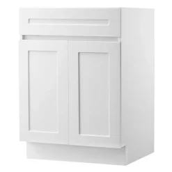 VEVOR White Shaker Base Cabinet, 30-Inch Unassembled Sink Base Cabinet, 30