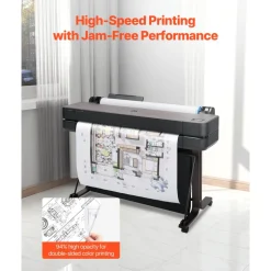 VEVOR Wide Format Paper, 30 in x 500 ft Plotter Roll, 2 Rolls CAD Bond Rolls with 3 in Core, 20 LB Bond Paper Rolls, Ideal for CAD Drawings, Engineering Plans, GIS Maps, and Architectural Designs