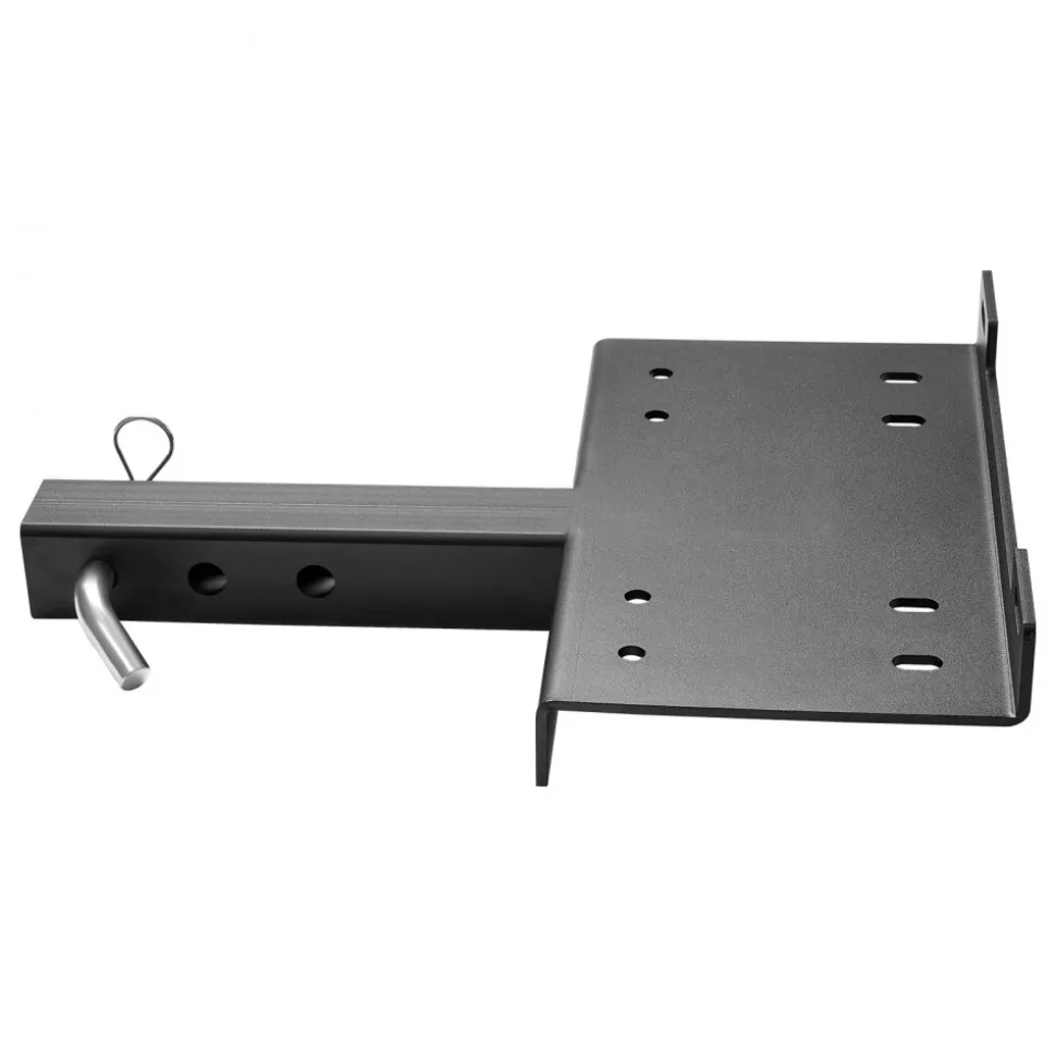 VEVOR Winch Mount, 15000 lbs / 6803 kg Load Capacity, Trailer Hitch Winch Mount with 50.8 mm Receiver, 2 Mounting Hole Design, Powder Coated Steel, Suitable for ATV UTV Pickup Truck, Black