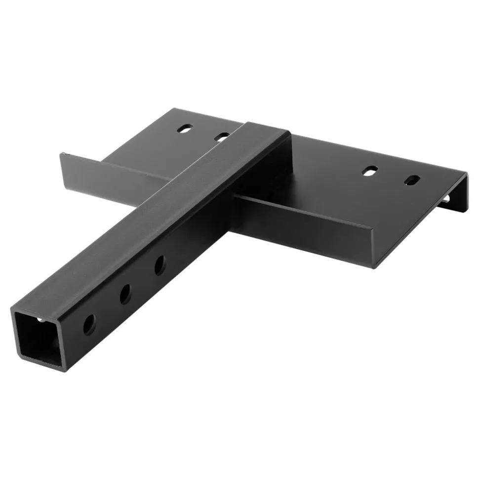 VEVOR Winch Mount, 15000 lbs / 6803 kg Load Capacity, Trailer Hitch Winch Mount with 50.8 mm Receiver, 2 Mounting Hole Design, Powder Coated Steel, Suitable for ATV UTV Pickup Truck, Black