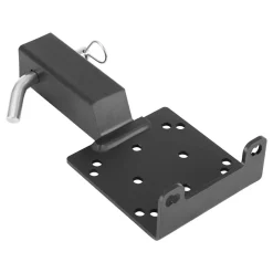 VEVOR Winch Mount, 3600 lbs / 1633 kg Load Capacity, Trailer Hitch Winch Mount with 2-inch Receiver, 2/4 Winch Bolt Holes, Powder Coated Steel, Suitable for ATV UTV Pickup Truck, Black