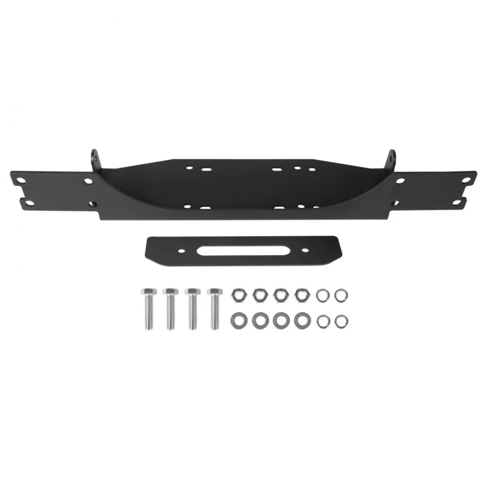 VEVOR Winch Mount, Winch Capacity of 907-1633 kg, Trailer Hitch Winch Mount for Select Polaris Ranger Models (2010-2021), 3 Mounting Hole Design, Powder Coated Steel, Fit for Muddy Road Rescue