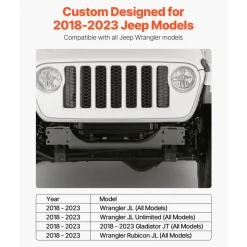 VEVOR Winch Mount, Winch Capacity of 907-1633 kg, Trailer Hitch Winch Mount for Select Polaris Ranger Models (2010-2021), 3 Mounting Hole Design, Powder Coated Steel, Fit for Muddy Road Rescue