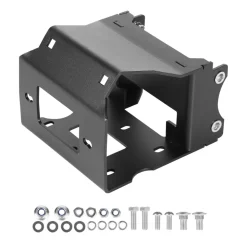 VEVOR Winch Mount, Winch Capacity of 2000-3600 lbs, Trailer Hitch Winch Mount for Select Polaris Sportsman Models (2009 and Newer), 2 Mounting Hole Design, Powder Coated Steel, Fit for Desert Rescue