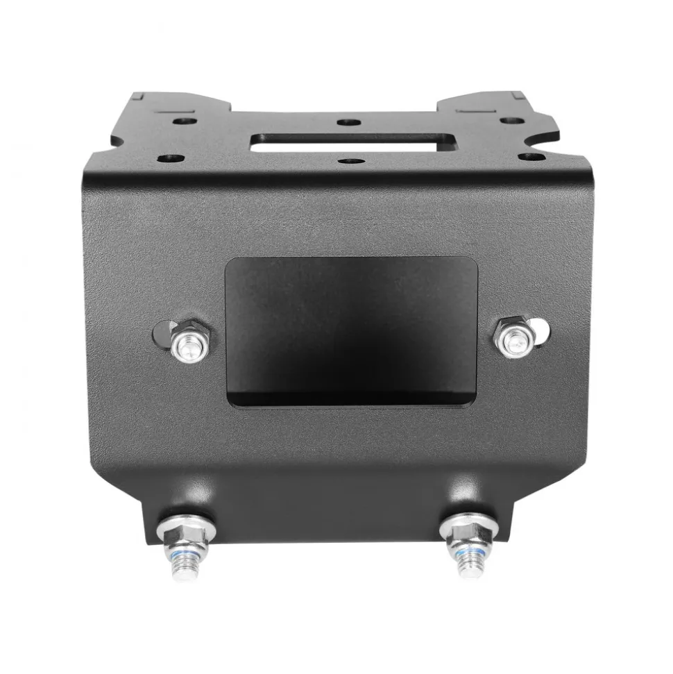 VEVOR Winch Mount, Winch Capacity of 2000-3600 lbs, Trailer Hitch Winch Mount for Select Polaris Sportsman Models (2009 and Newer), 2 Mounting Hole Design, Powder Coated Steel, Fit for Desert Rescue