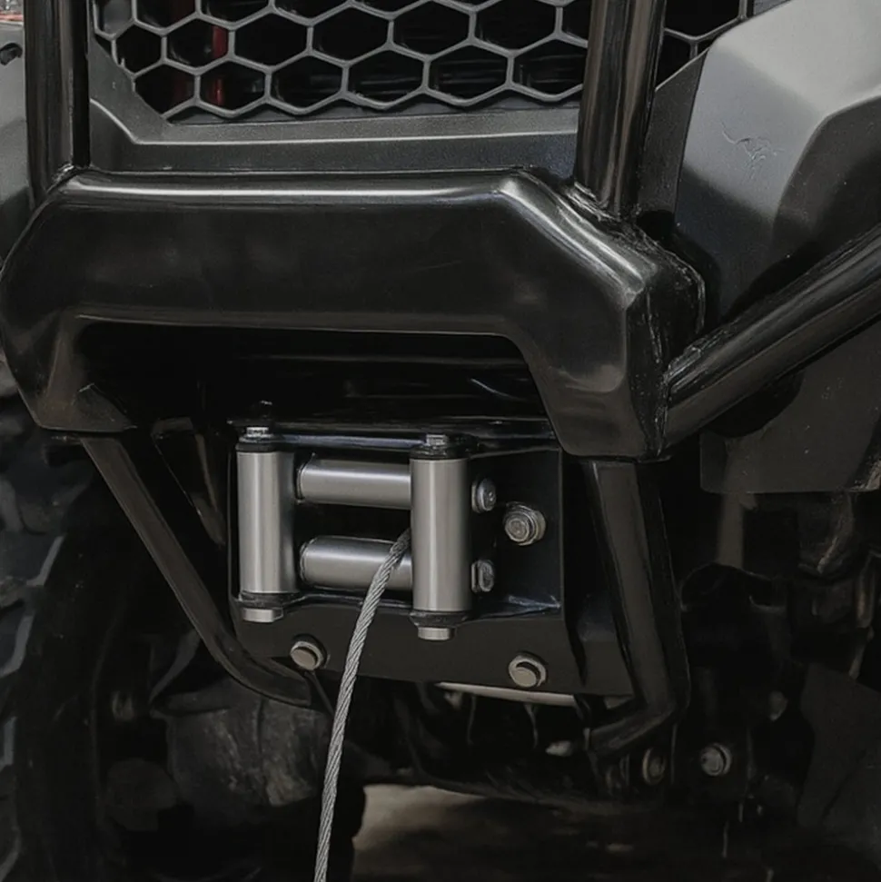 VEVOR Winch Mount, Winch Capacity of 2000-3600 lbs, Trailer Hitch Winch Mount for Select Honda Foreman and Rancher Rubicon Models (2014-2021), 2 Mounting Hole Design, Powder Coated Steel, Black