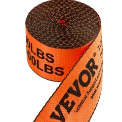 VEVOR Winch Straps, 4 in x 30 ft Truck Straps with Flat Hook, 10 Pack Heavy Duty Trailer Straps with 18000 lbs Break Strength, Cargo Tie-Down Straps, for Flatbeds, Trucks, Trailers, Farms & Rescues