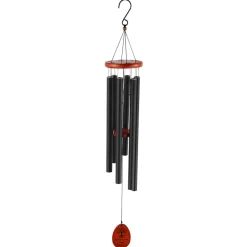 VEVOR Wind Chimes for Outside, 58 in, Deep Tone Wind Chimes with 6 Tubes, Unique Large Memorial Wind Chimes for Anniversary, Amazing Outdoor Decor for Your Patio, Porch, Garden and Backyard, Black