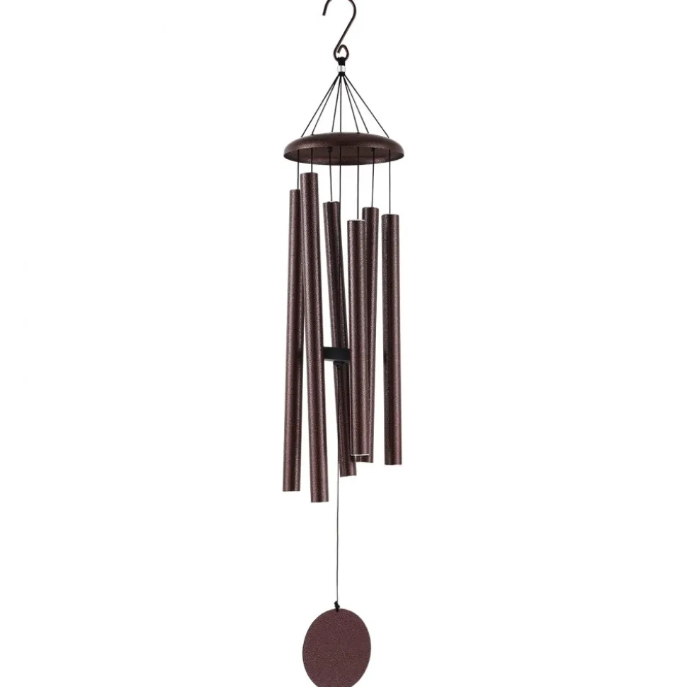 VEVOR Wind Chimes for Outside, 45 in, Deep Tone Wind Chimes with 6 Tubes, Unique Large Memorial Wind Chimes for Anniversary, Amazing Outdoor Decor for Your Patio, Porch, Garden and Backyard, Bronze