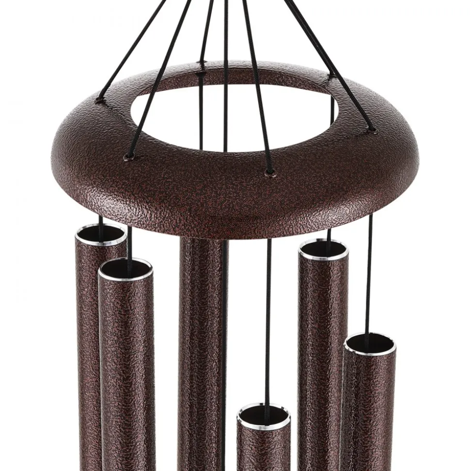 VEVOR Wind Chimes for Outside, 45 in, Deep Tone Wind Chimes with 6 Tubes, Unique Large Memorial Wind Chimes for Anniversary, Amazing Outdoor Decor for Your Patio, Porch, Garden and Backyard, Bronze