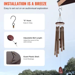 VEVOR Wind Chimes for Outside, 42